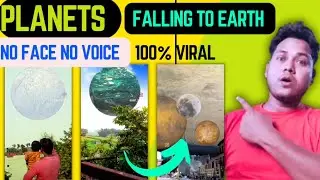 Planets falling to earth|vfx video kaise banaye|#planet