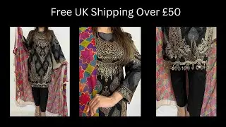 Maria B Festive Collection With Chiffon Dupatta | Maria B Suits UK |Mahham Collection|Pakistani Suit