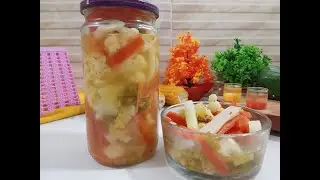Vegetable Pickles Formula / Recipe without Oil | vegetable achar | iftar recipe by trus kun foods