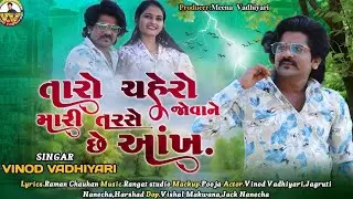|તારો ચહેરો જોવાને મારી તરસે છે આંખ|New Gujarati Song|Vinod Vadhiyari|