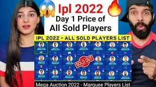 Tata IPL 2022 Mega Auction DAY 1 - All Sold out Players & 70+ Sold Players, Price, Teams, Auction