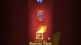 ⚜ Supreme Chest Golden 📦 520 gems #shorts Carrom Disc Pool Board Games | Striker upgrade BIJLI STAR