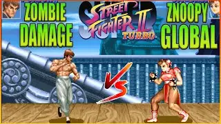 🔥Super Street Fighter II Turbo🔥ZOMBIE DAMAGE VS ZNOOPYGLOBAL🔥FT 5🔥