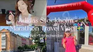 adidas stockholm marathon trip | my first ever marathon, running, citywalking