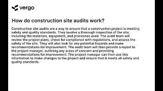 Construction Site Audits: A How-To Guide