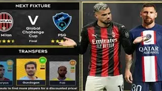 DLS 22 | PSG vs A Milan | Global Challenge Cups | Semi-Final | Dream League soccer 2022 Gameplay