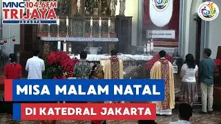 Suasana misa malam natal di Katedral Jakarta