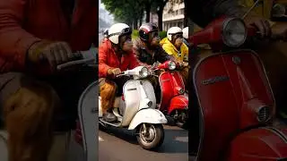 Touring Vespa #shorts #shortvideo #youtubeshorts #ai #funny