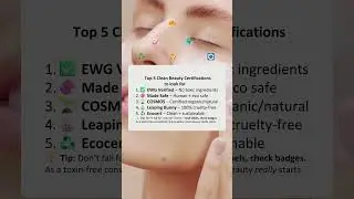 Top 5 clean beauty certifications to look for