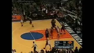 Sweet Allan Houston Jumper Puts it Right Down the Middle (2000 ECSF vs. Heat Game 6)