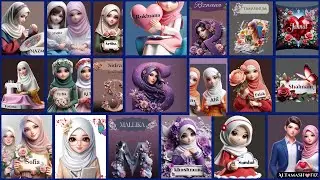 beautiful Muslim girls name DP Instagram profile pic 💞 Hijab girl names 💕🤩🤩