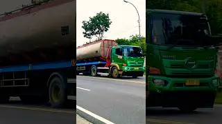 TRUK TANKI RAKSASA ISI BAHAN BAKAR TRAILLER HINO MGEBUT #shorts #trending #viral