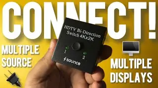 🔀 Easily connect & switch between two HDMI devices on a single display!