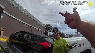Driver Passes Out in McDonald's Parking Lot, Tries to Ram Officer's Car