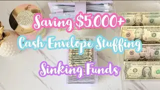 HOW TO SAVE $5,000 + | Cash Stuffing | 100 Envelopes Challenge | Sinking Funds | Low Income