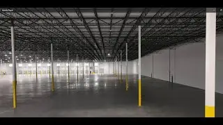 Industrial Warehouse Interior Drone
