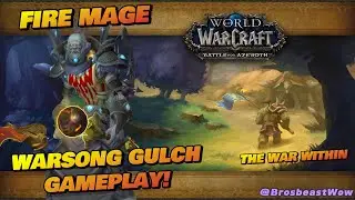 Fire mage Warsong gulch gameplay! (Season 2 The war within)