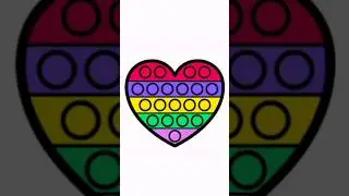 Heart pop it. ✨️💖#shorts #coloring #popit#heart#viral#colorful#trending#creative#art#drawing#colors