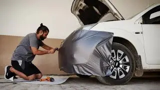 Ford figo vinyl wrapping charcoal grey || ford figo modification|| Vwraps Sikar