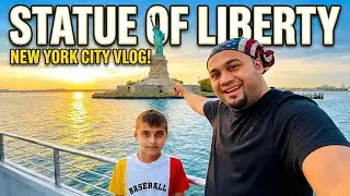 First time at Statue of Liberty! Manhattan Bridge left us speechless