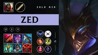 Zed Mid vs Lissandra - KR Diamond Patch 25.22