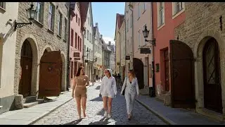 OLD TOWN ESTONIA 4K Walking Tour 🇪🇪 | Medieval Streets & Real City Life | No Music