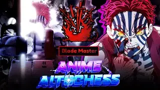 Blade Master Akaza Showcase in Anime Auto Chess Roblox Fist Demon
