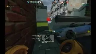 Sticking a sticky bomb to a nade