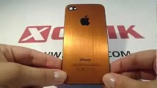iPhone 4 / iPhone 4S aluminium orange back cover