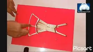 Match Stick wall decoration #diycrafts #artandcraft #shorts