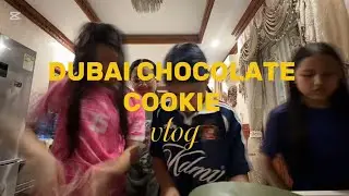 Making dubai chewy cookies with us!!!