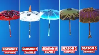 Evolution of Fortnite Umbrellas! (Chapter 1 Season 1 - Chapter 2 Season 5)