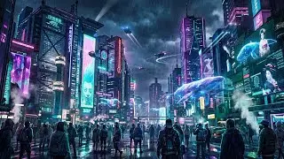 Most Cyberpunk City in the World 🌃 | Neon Future Mega City | Sci-Fi Cyberpunk Ambience