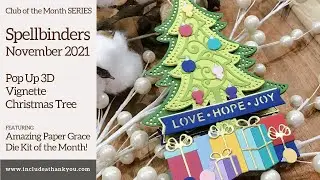 Spellbinders Amazing Paper Grace Club Kit of the Month | Nov 2021 | Stretch Your Dies | Ornament!