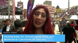 Hundreds of musicians kick off Bolivia Carnival in Oruro