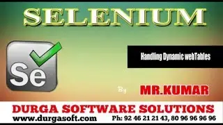 Selenium Handling Dynamic WebTables