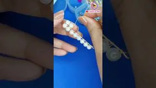 Making A Trendy Earrings For Party✨️#shirts Beaded Earrings/Useful & Easy.