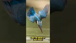 Why does the Kingfisher dive into the water at high speed?