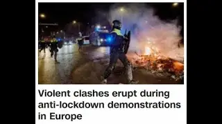 Violent clashes erupt during anti-lockdown demonstrations in Europe - CNN News. 영어말하기 연습.