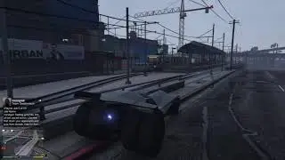 gta online  what happens when you  put a car on tram track