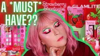 Pink and Green DREAM! | GlamLite x Strawberry Shortcake Full Collection Demo!!