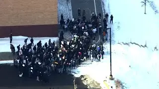 Minneapolis high school students walk out of school in ICE protest