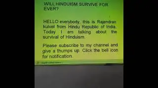 WILL HINDUISM SURVIVE FOR EVER? Eps.22
