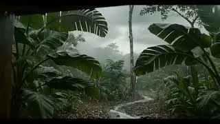 Heavy Rain Sounds Outside 🌧️ ASMR | No Music | Deep Sleep & Relaxation