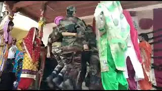 15aug 2018 celibrating  rajgarh h.s.s  preforming girls and boys  song on jalva