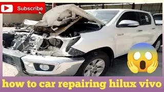 Volg how to car repairing Toyota Hilux 4x4 front  bumper repair Toyota saudi  l  gilbert D offlcial