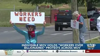 Labor Day demonstrators rally against wealth inequality across the MOV