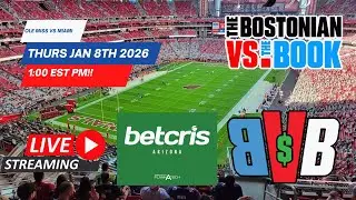 FOOTBALL! | The Bostonian vs the Book presented by BetCris AZ LIVE Thurs, Jan 8, 2026 | 1:00 PM EST
