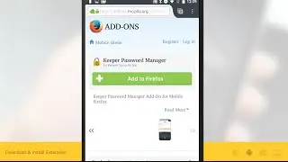 Keeper Add-On for Firefox (Android)