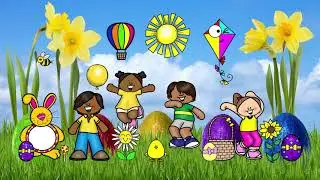 I Spy! Colors Spring Game, Speech & Language, Vocabulary, Virtual School, Visual Discrimination FUN!